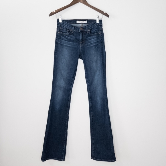 J Brand Slim bootcut Jeans y2k style Dark worn size 25 - Picture 3 of 10